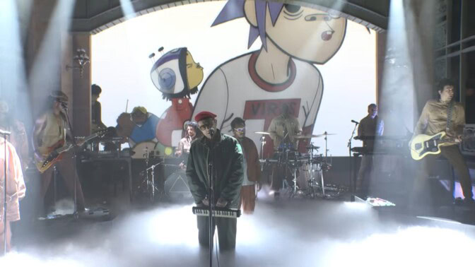 Saturday Night Livessä koettiin jotain erikoista, kun musiikkivieraaksi saapui Gorillaz – Tältä se näytti