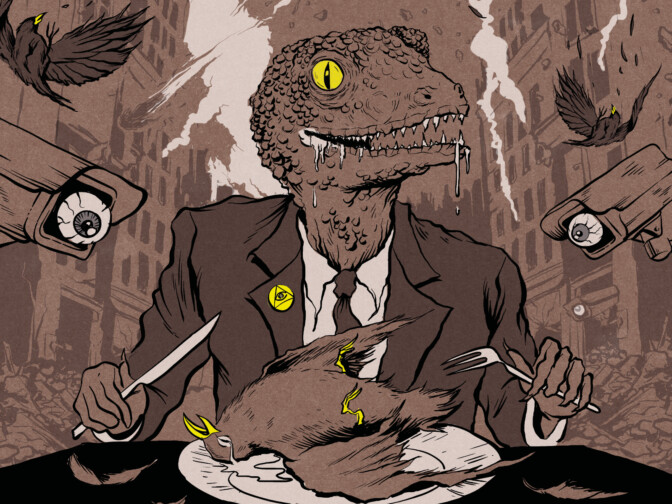 Ensinäyttö: Slack Bird kommentoi nykypäivän dystooppista meininkiä – ”Ei ole ihme jos vaipuu apatiaan, hukuttaa itsensä meemeihin tai karkaa metsään piiloon”