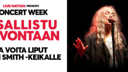 Live Nation Concert Week -skaba – Voita liput Patti Smithin keikalle!