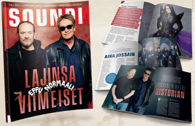 Soundi 6/26: Eppu Normaali, Tarja Turunen, Scorpions, Joku Iiris, Lordi, Rufus Wainwright…